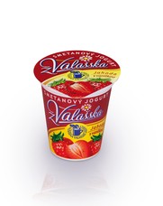 Smetanový jogurt jahoda s vanilkou 8% 150 g