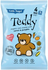 Bezlepkový snack Teddy pro děti 4x15 g
