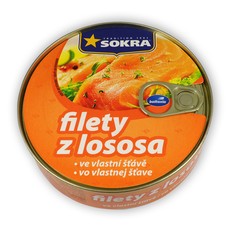 Přírodní filety z lososa 200 g SOKRA