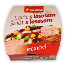 Mexický salát s lososem 220 g SOKRA