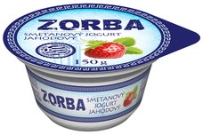 ZORBA smetanový jogurt jahodový 150 g