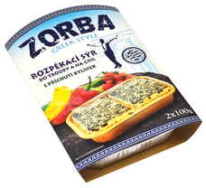 Zorba rozpékací sýr řeckého typu bylinky 2x100 g