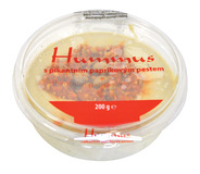 Hummus cizrnová pomazánka s pikantním paprikovým pestem 200 g