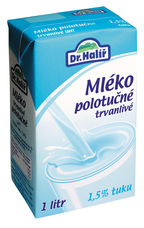 Dr. Halíř trvanlivé mléko polotučné 1 l