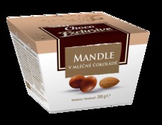 Mandle v mléčné čokoládě 200 g