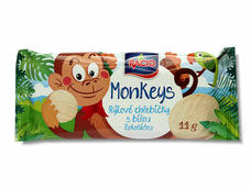 RACIO Monkeys rýžové chlebíčky s bílou čokoládou 11 g