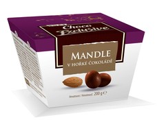 Mandle v hořké čokoládě 200 g