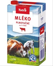 Tatra mléko plnotučné 3,5% 1 l