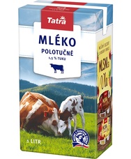 Tatra mléko polotučné 1,5% 1 l