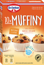 Muffiny s čokoládovými kousky 260 g
