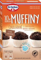 Muffiny čokoládové s čokoládovými kousky 300 g