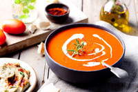Paprikovo–rajčatová polévka s tymiánem